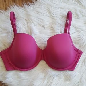 Cacique Pink Satin Feel T-shirt Bra 40DDD 40F